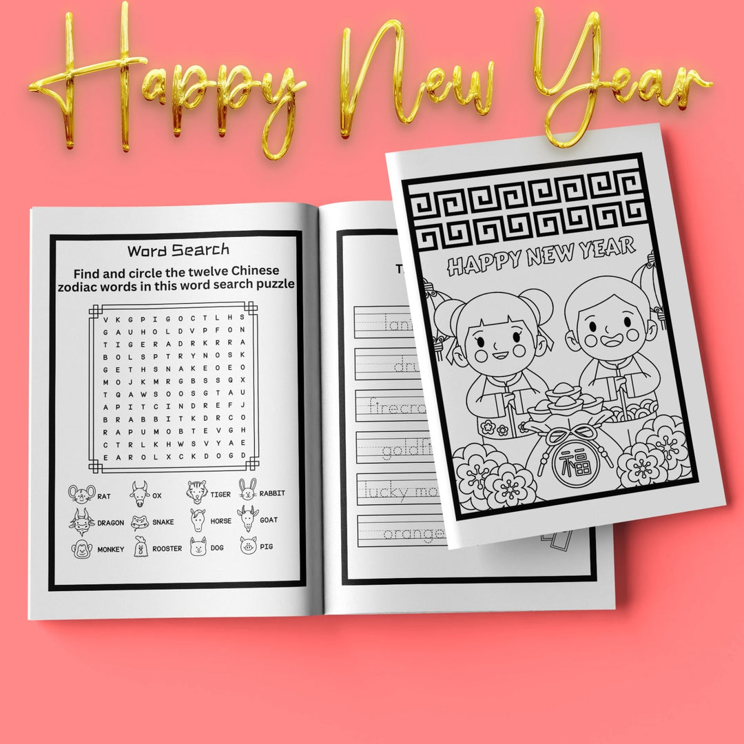 Free CNY Printable workbook for Kids