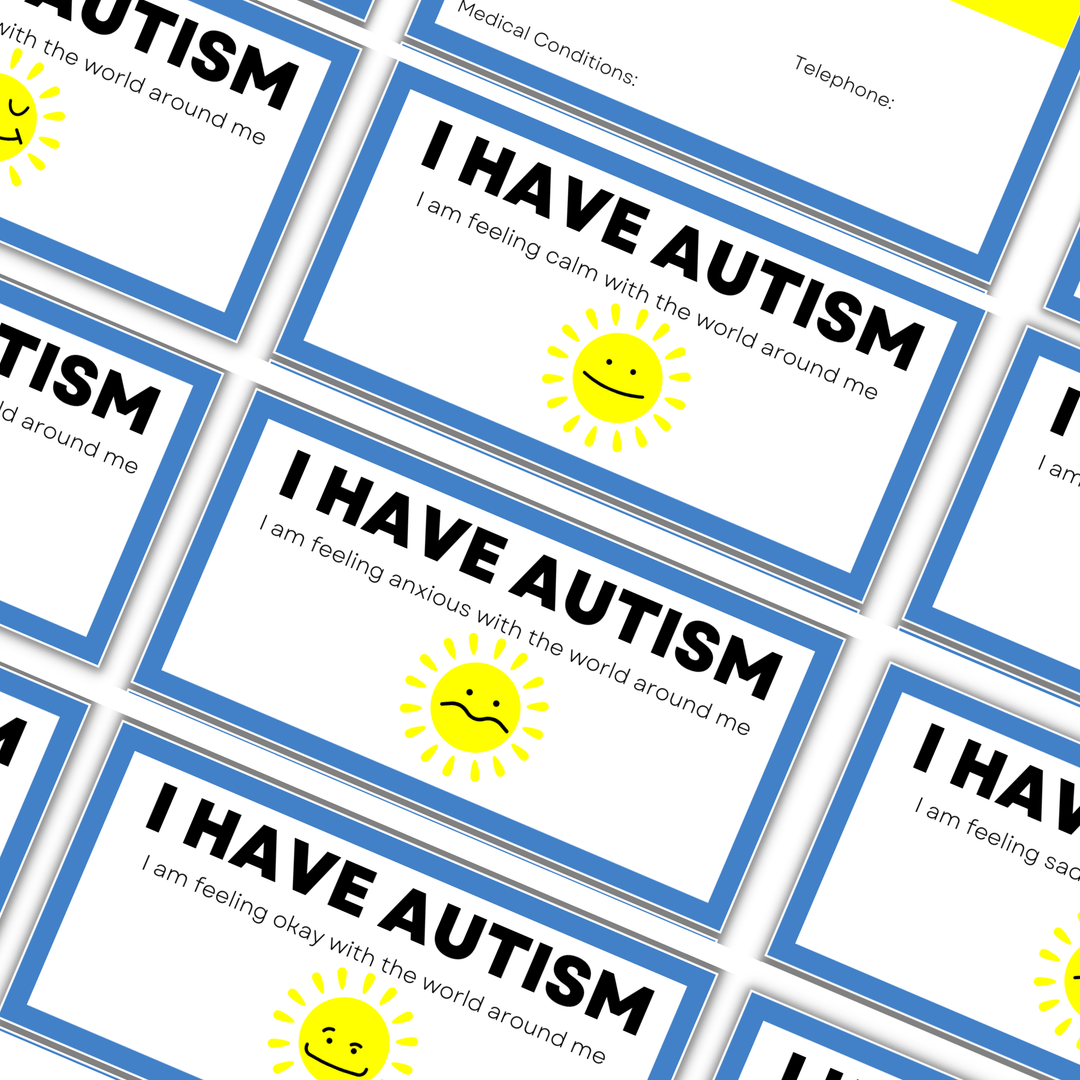 Autism Awareness cards and Medical ID Card - KY designX