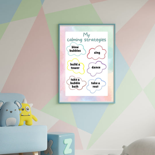 Calming strategies printable posters - KY designX