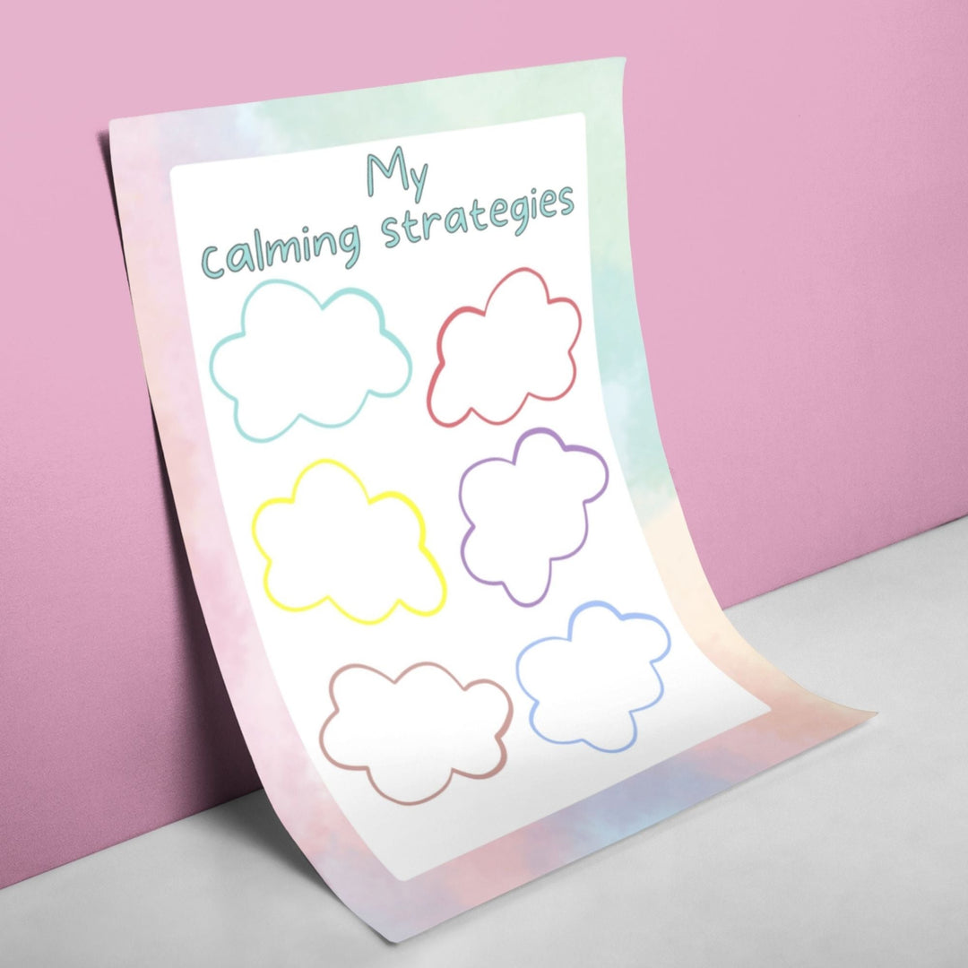 Calming strategies printable posters - KY designX