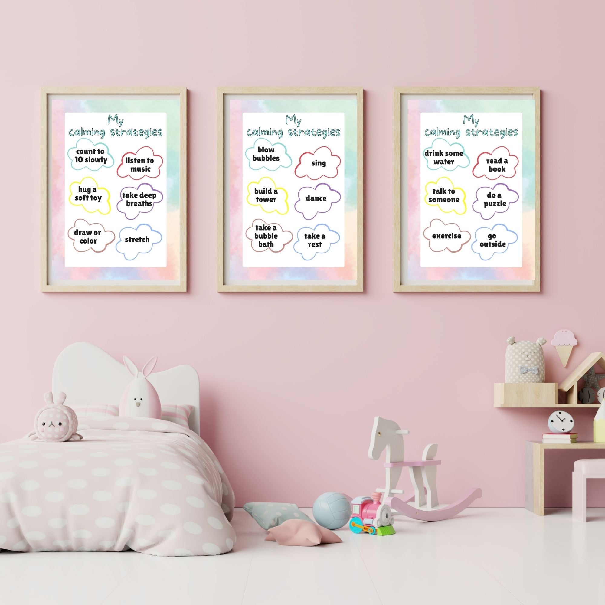 Calming strategies printable posters - KY designX