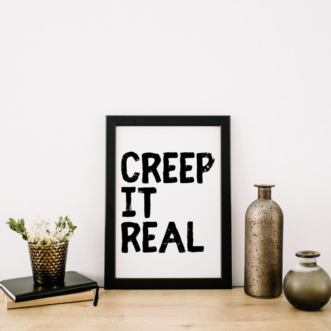 Creep it real printable Halloween decoraction - KY designX