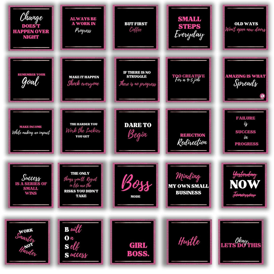 free 100 Black Pink Editable Instagram Templates - KY designX