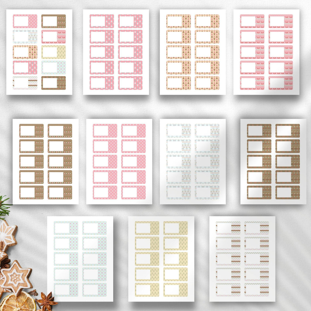 Free Christmas Printable Address Labels - KY designX