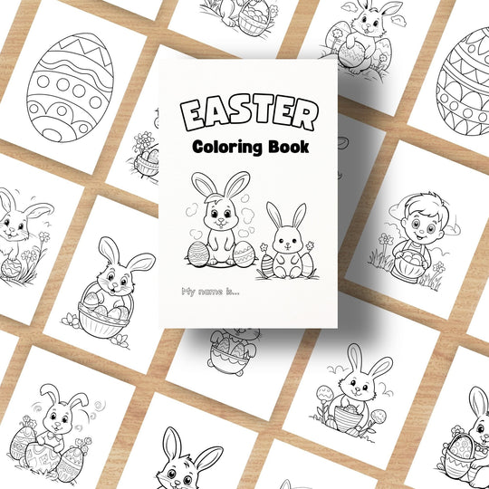 Free Easter Printable Coloring Book - KY designX