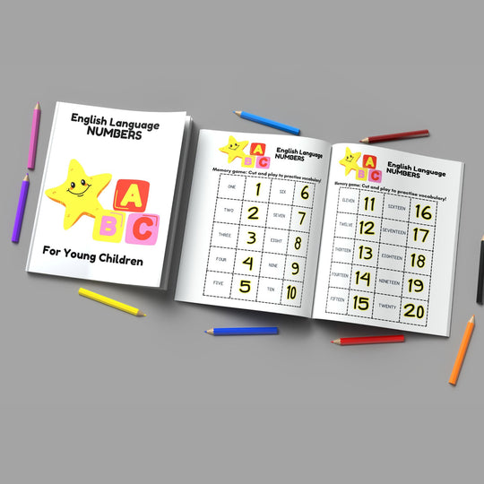 Free ESL Numbers Worksheets and Flashcards - KY designX