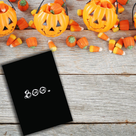 Free Halloween BOO printable wall art - KY designX