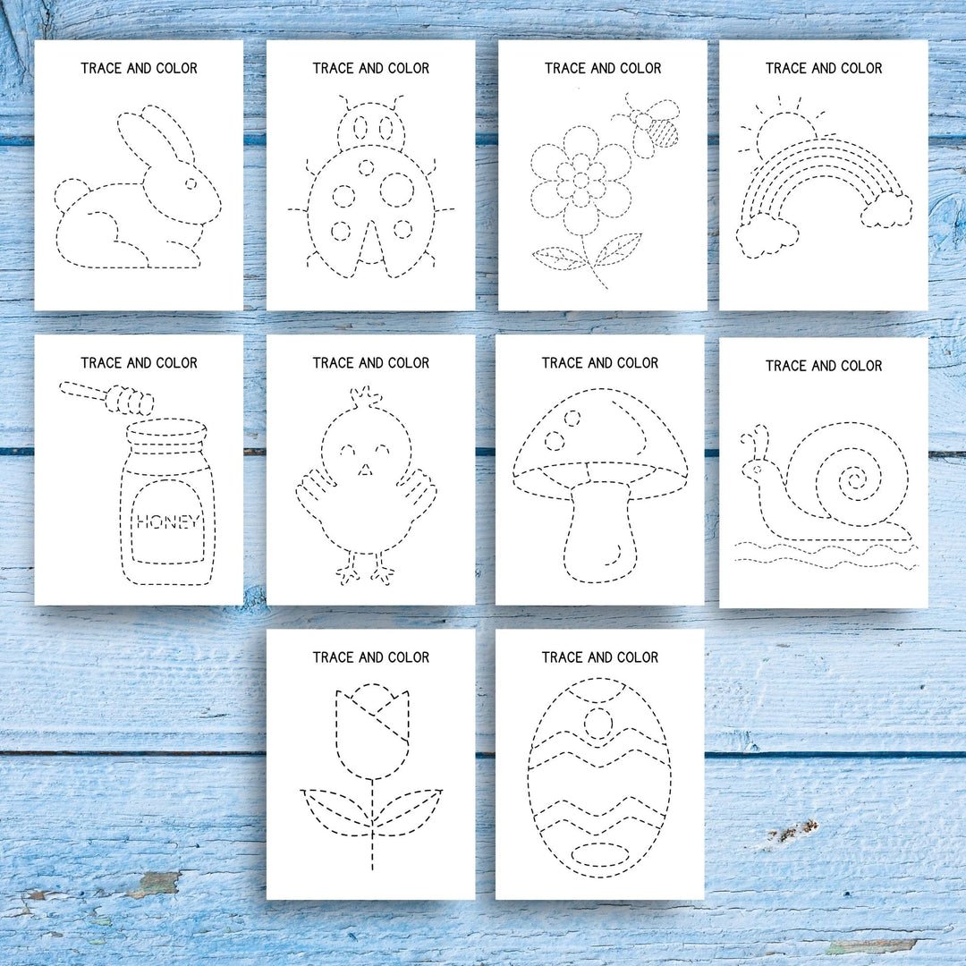 Free pencil control Worksheets for Children - KY designX