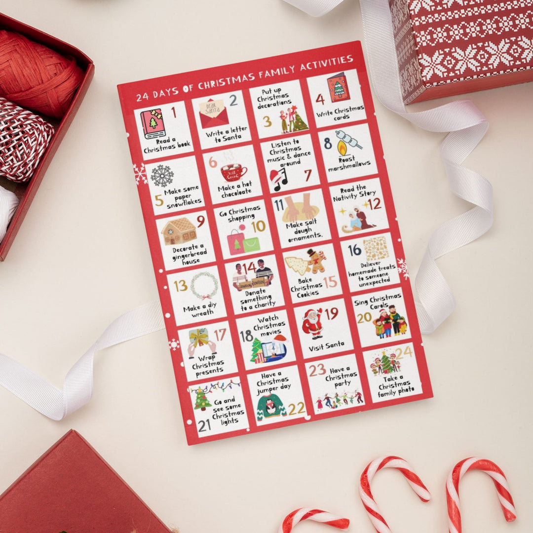 Free Printable 24 Days of Christmas Advent Calendar - KY designX