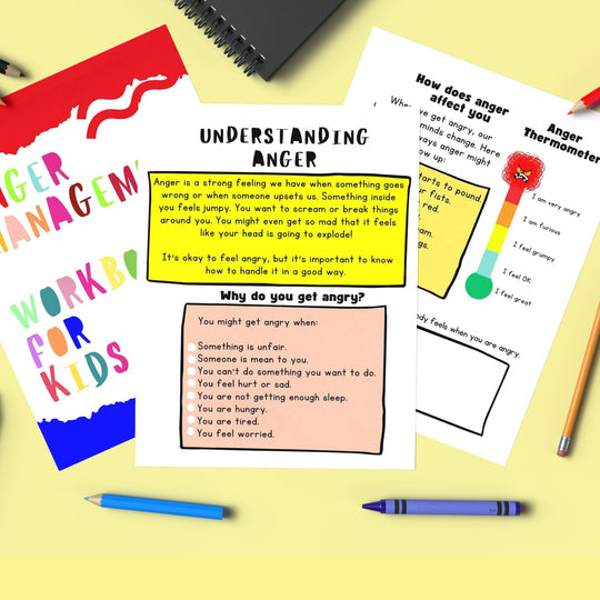 Free Printable Anger Management Workbook for Kids - KY designX