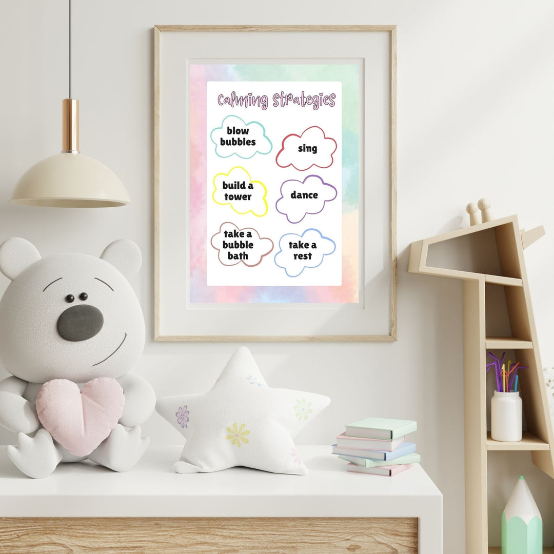 Free printable calming strategies poster - KY designX