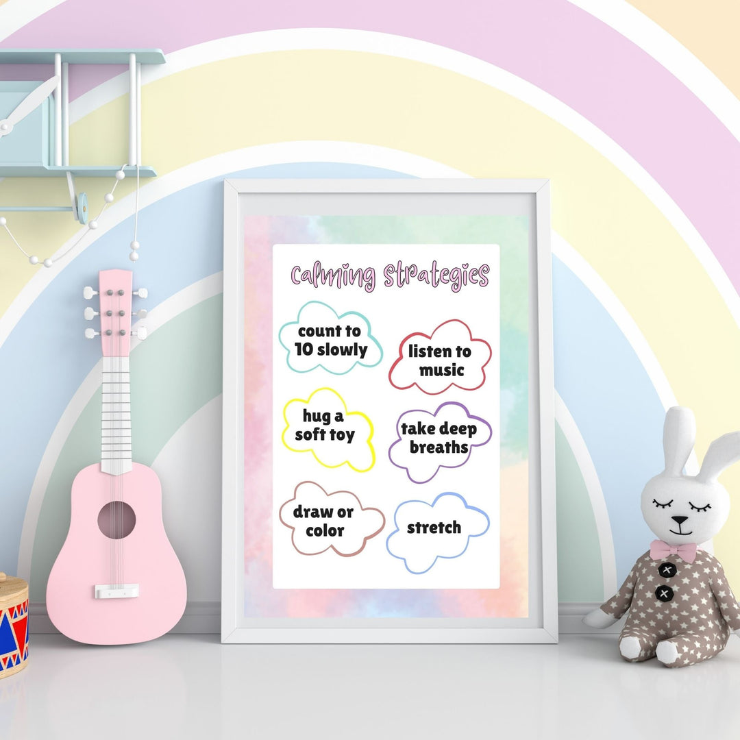 Free printable calming strategies poster - KY designX