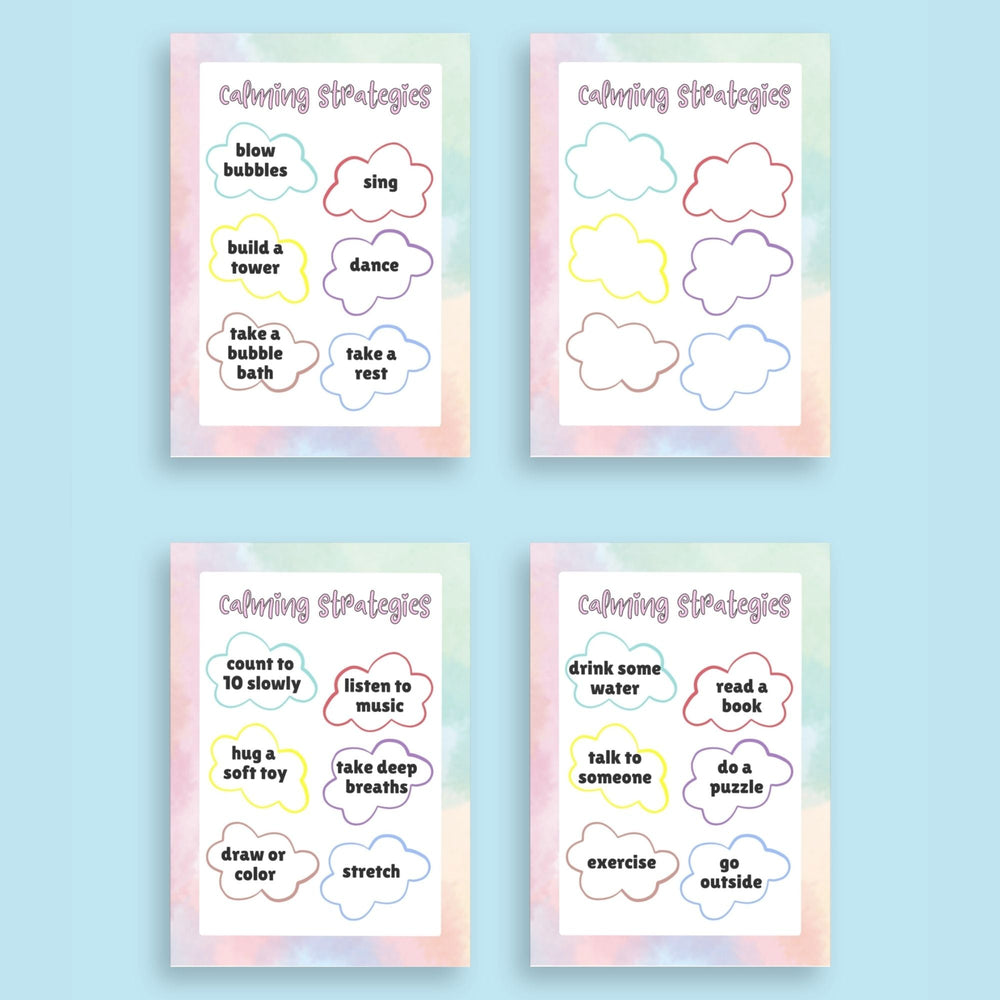 Free printable calming strategies poster - KY designX