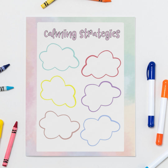 Free printable calming strategies poster - KY designX