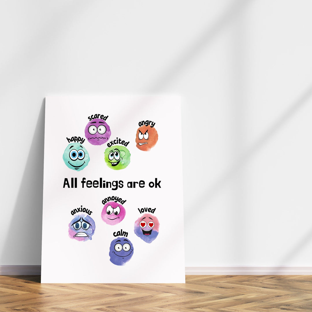 Free printable feelings poster for young children - KY designX