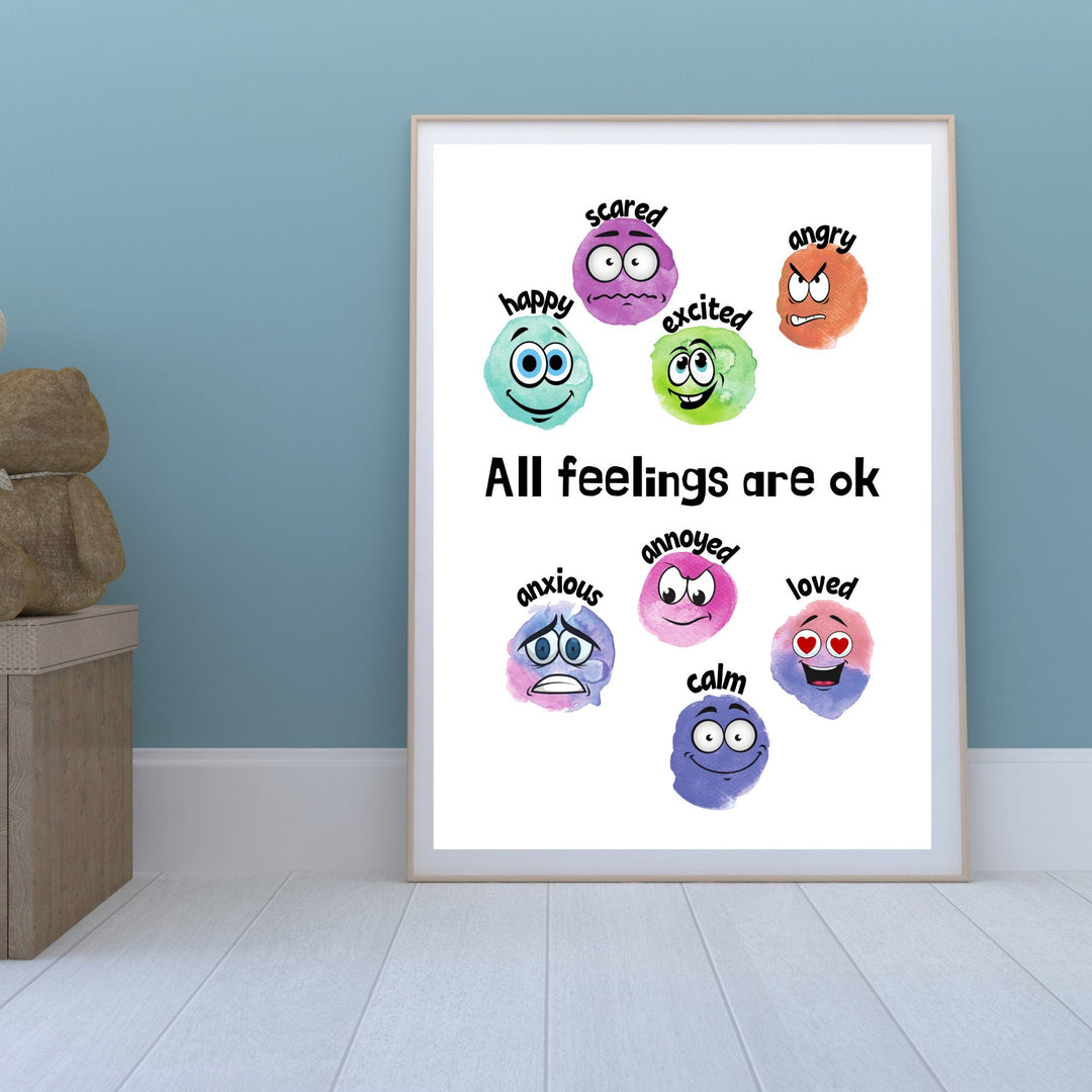 Free printable feelings poster for young children - KY designX