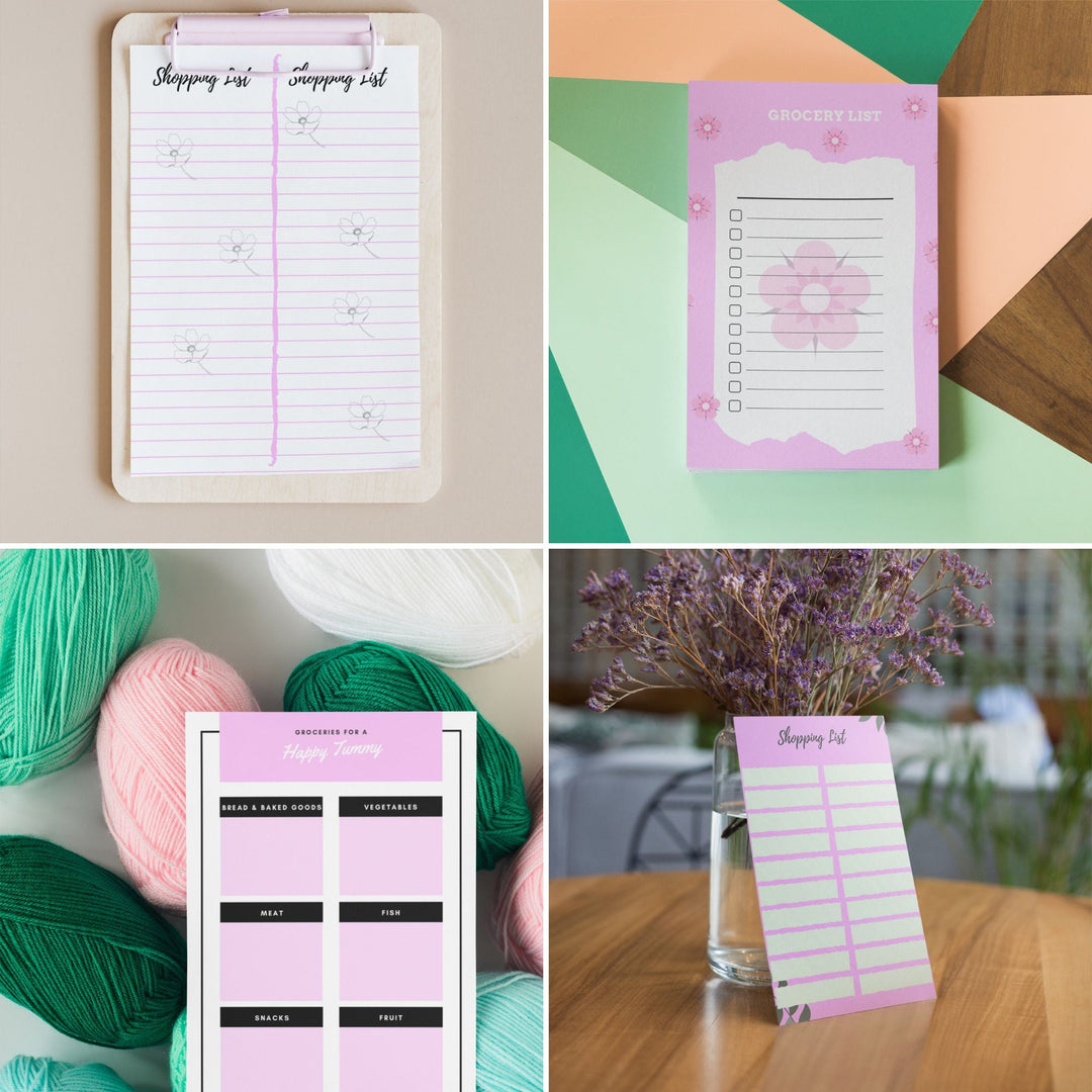 Free printable grocery planners - KY designX