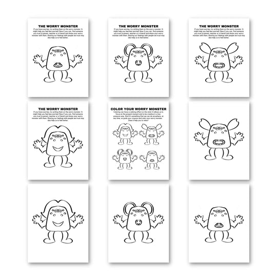 Free printable The worry monster - KY designX