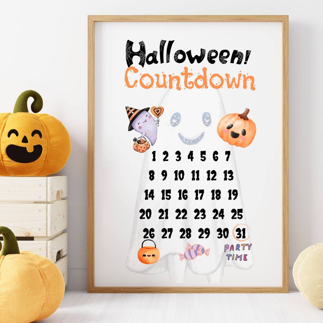 Halloween Cute countdown Printable - KY designX