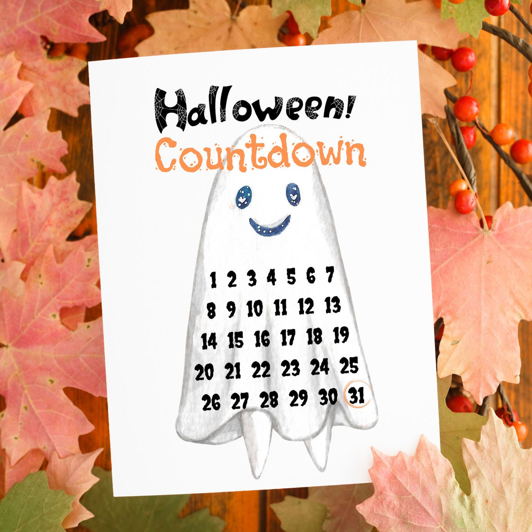 Halloween Printable Advent Calendar - KY designX