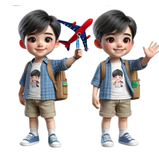 Kids 3D Clipart Chinese Asian - KY designX