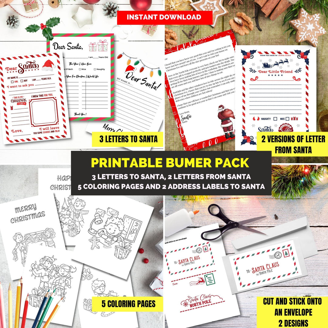 Letter to and from Santa Bundle pack - KY designX