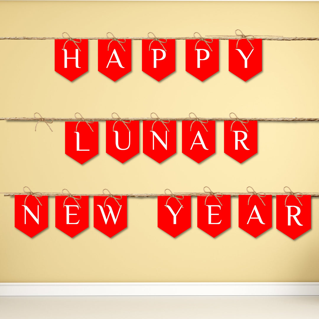 Lunar New Year printable banner - KY designX