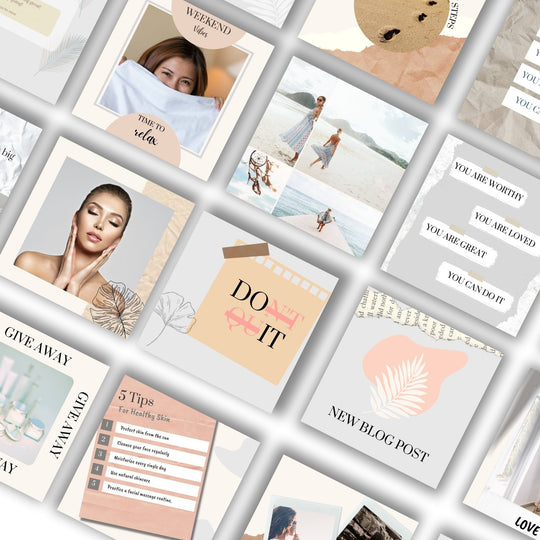 Paper theme Instagram Templates - KY designX