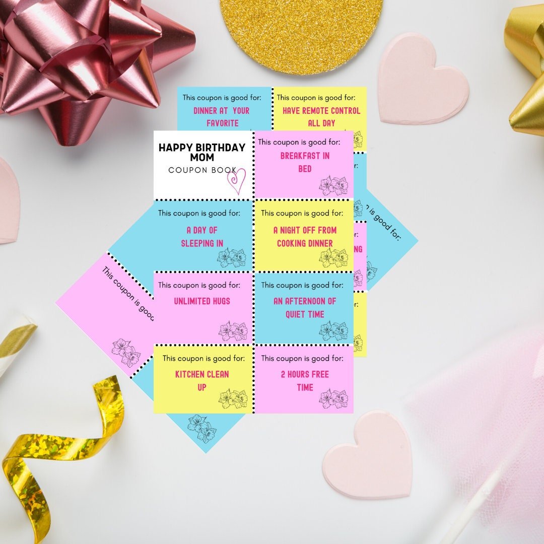 Printable birthday coupons for Moms - KY designX