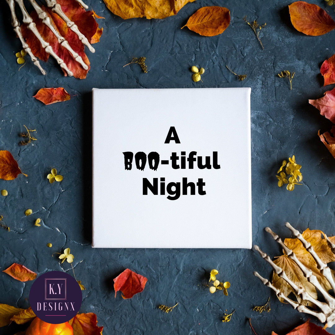 Printable 'Boo-tiful Night' wall art - KY designX