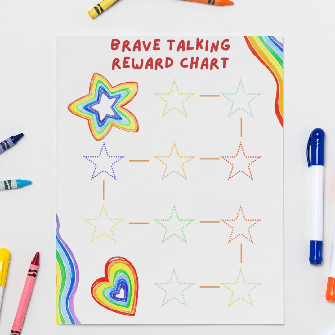 Printable Brave Talking Reward Chart - KY designX
