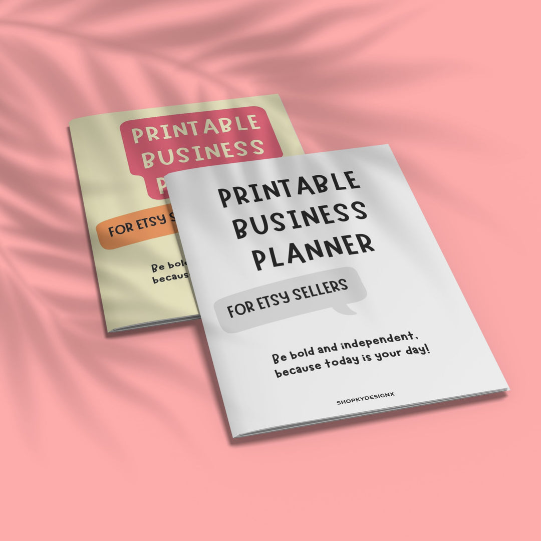 Printable Business Planner for Etsy Shop - KY designX