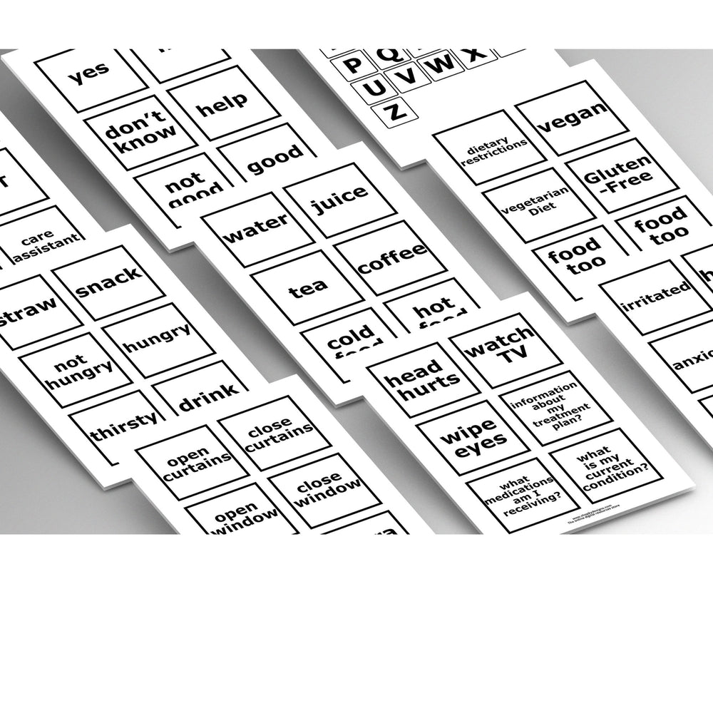 Printable Communication Cards for Hospital - KY designX