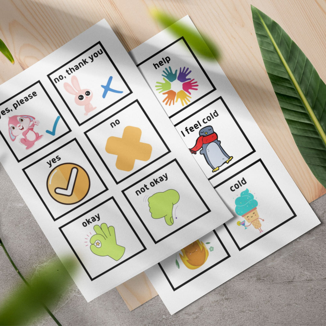 Printable Communication Cards for Selective Mutism - KY designX