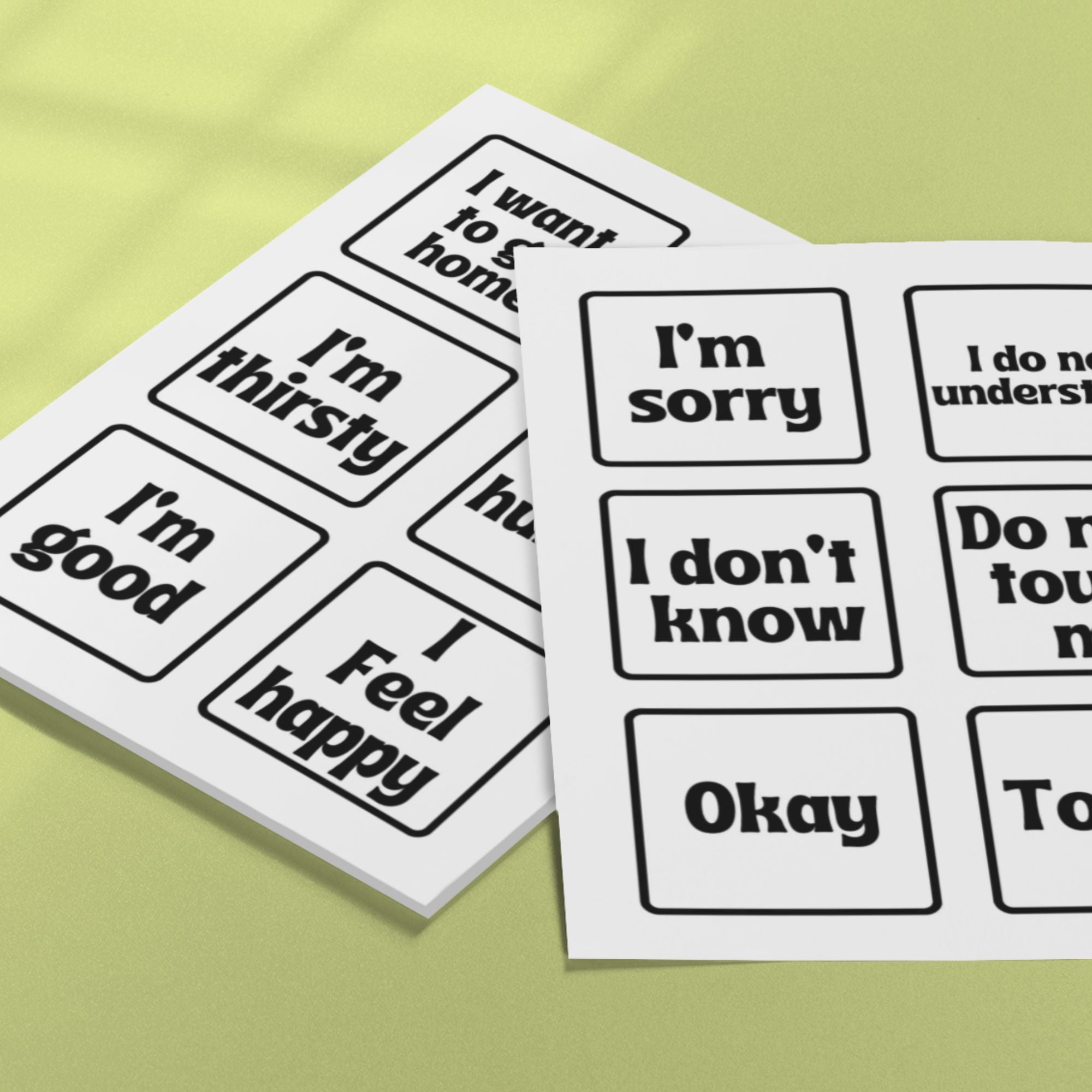 Printable communication exchange Cards - KY designX