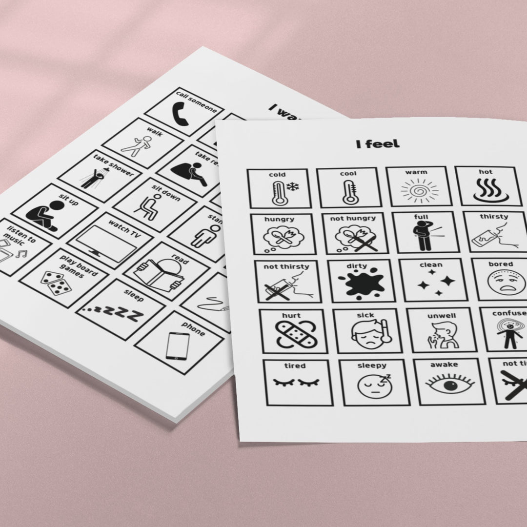 Printable Communication visual board - KY designX