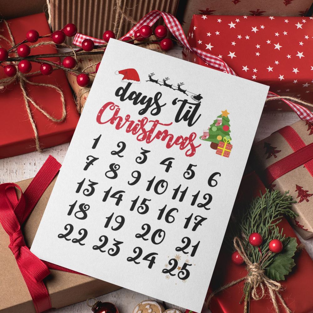 Printable Countdown to Christmas Calendar - KY designX