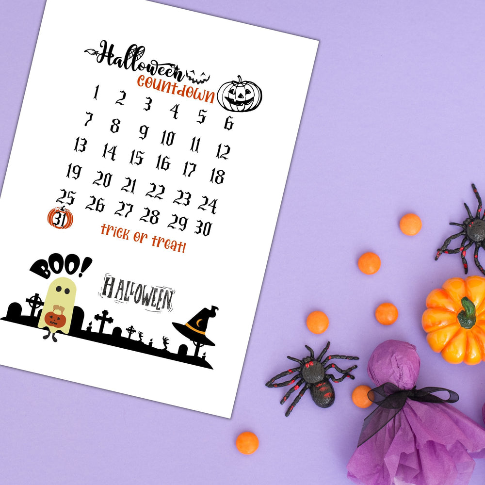 Printable Halloween Countdown - KY designX