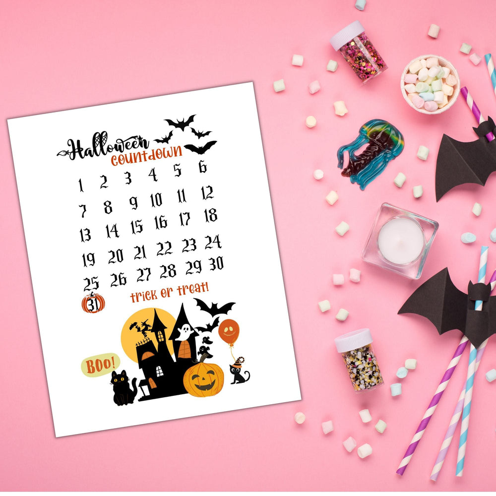 Printable Halloween Countdown Calandar - KY designX