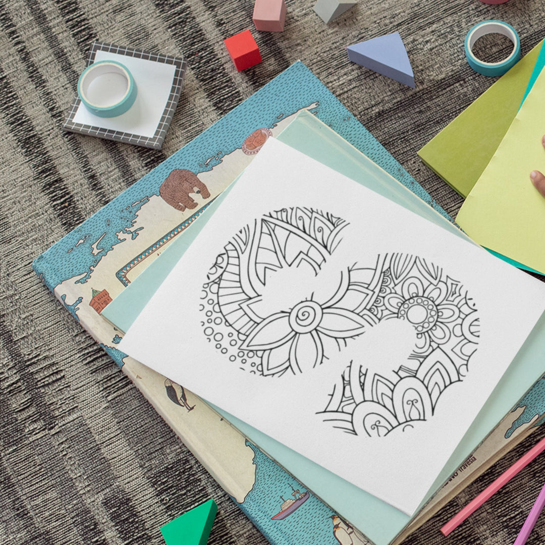 Printable Mindfulness Colouring Letters - KY designX