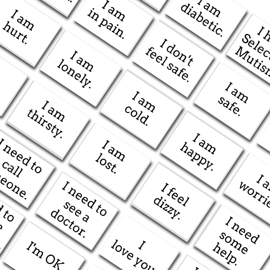 Printable Non-verbal communication cards - KY designX