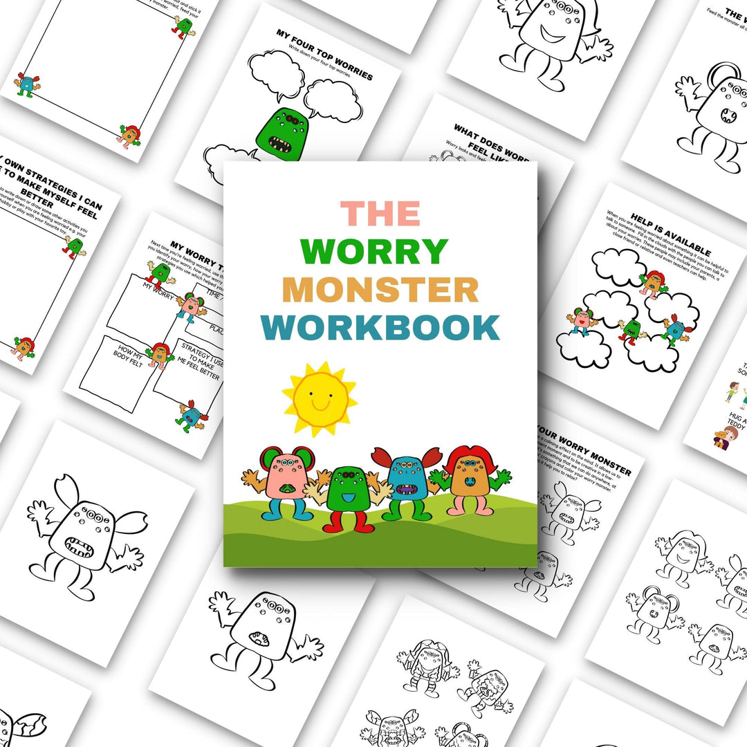 Printable The Worry Monster Workbook - KY designX