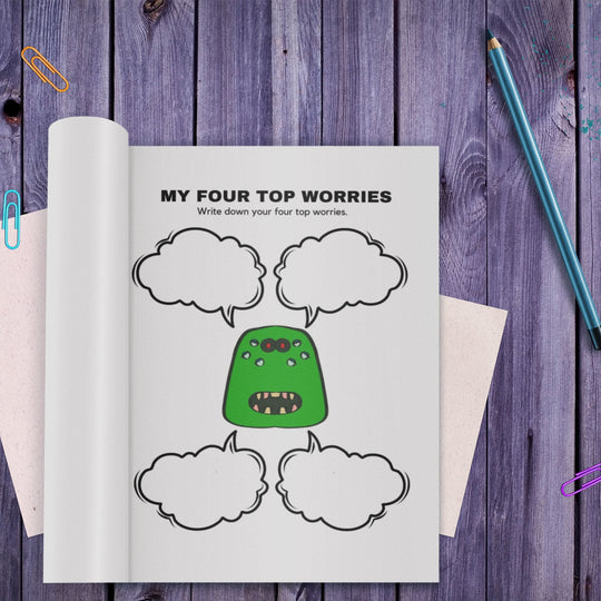 Printable The Worry Monster Workbook - KY designX