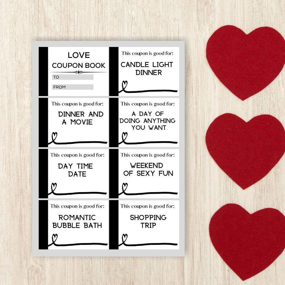 Printable Valentines Love Coupons - KY designX